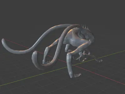 White Spike 3D print model