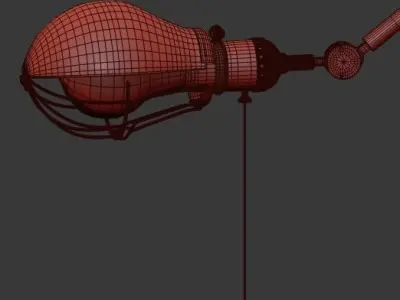 Steampunk Extension Pole Floor 3D model