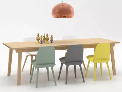 Dining Set 152 3D model