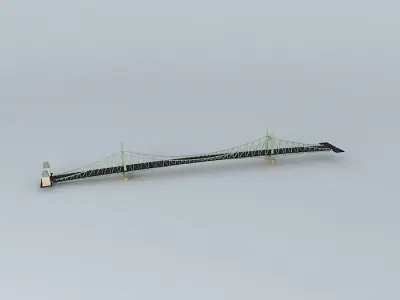Liberty Bridge Budapest Hungary Liberty Bridge 3D model