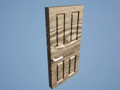 Low Poly Door Low-poly 3D model purchase