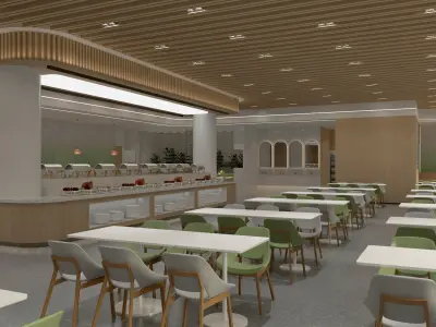  restaurant  interior 3D model