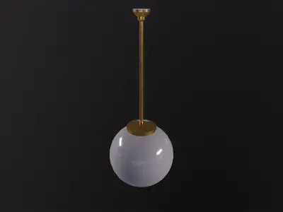 Old Ball Lamp 3D Model Low-poly 3D model