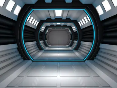 Sci Fi Interior 3D model 20