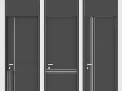 Door set 01 3D model