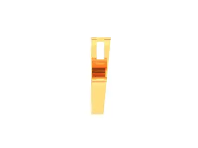 Kids Alphabet Z Pendants 3dm STL OBJ FBX Renders Details 3D print model