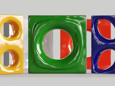 Cobogo Color Bricks Collection 1 3D model