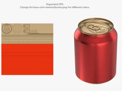  Standard Beer Can With Droplets 250ml 