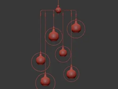 Moorsgate Multi Pendant 3D model