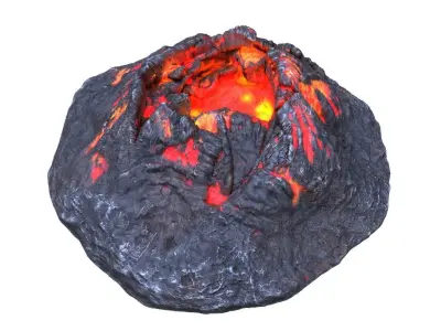 Crater HD Low-poly 3D model