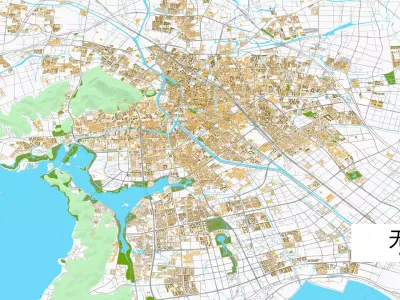 WuXi City urban planning maquett  building 3D Topography 3D model