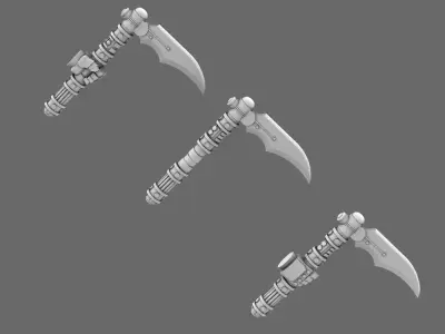 Cyber Samurai Electro Kama 3D print model