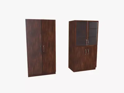 Wooden Cabinet 3D model