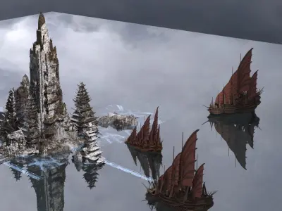 Ice fortress Collation 3D model