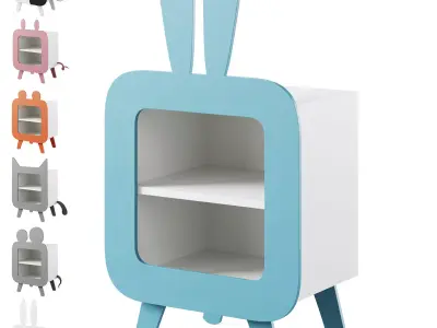 Kids bedside table by Little street 3D model