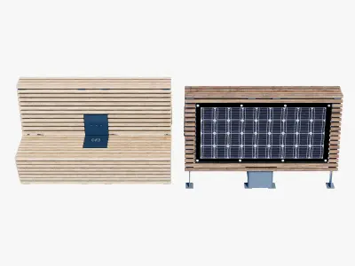 Flash solar bench 3D model