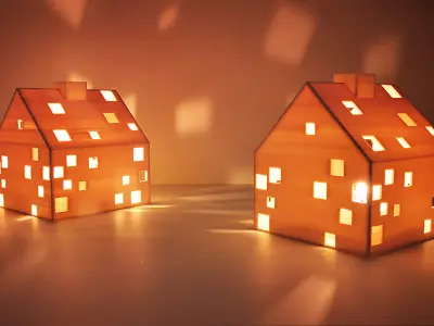 Christmas House architecture 3D print model