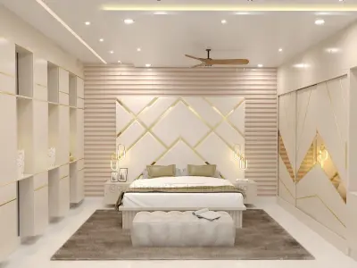 Master Bedroom Interior Design - 4 3D model