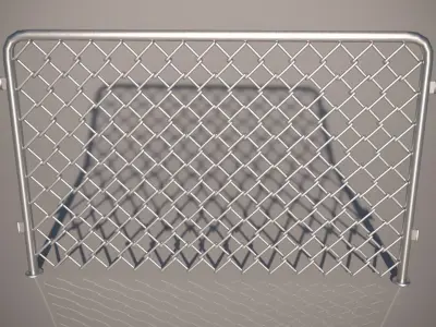 Fence 03 Low-poly 3D model