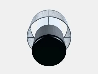 SYMFONISK Speaker lamp w Wi-Fi textile shade 1 Low-poly 3D model