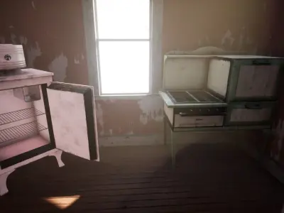 Abandoned House Low-poly 3D model