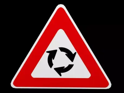 Street Sign Triangle Equilateral Low-poly 3D model