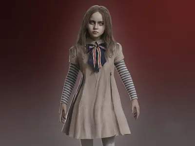 M3GAN Low-poly 3D model