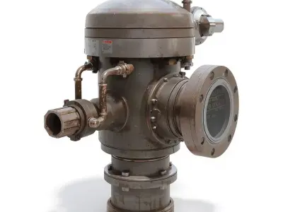 Post-Industrial Pressure Regulator 3D Model Low-poly 3D model