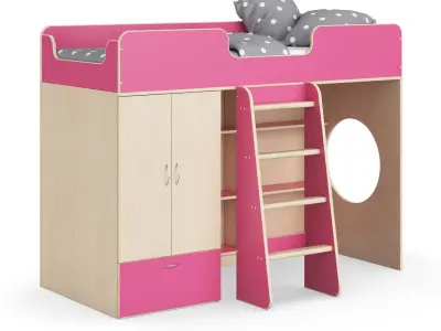 Legenda K03 and LP11 childrens modular bed 3D model