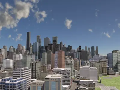City 51 Low-poly 3D model