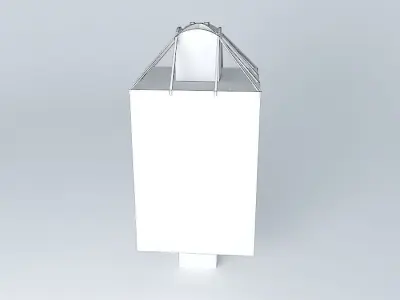 The Qube tall building with reflections in it Free 3D model