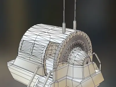 Drivers Cap Module Low-Poly Low-poly 3D model