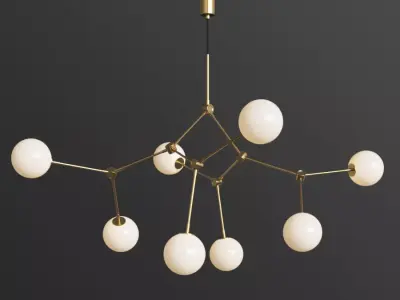 Drop Chandelier Bulb 3D model