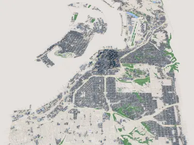 San Diego City California United States 3D model