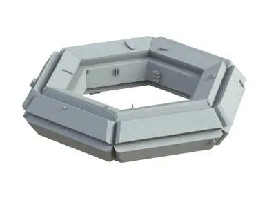 Sci Fi Object No 4272 Low Poly Low-poly 3D model