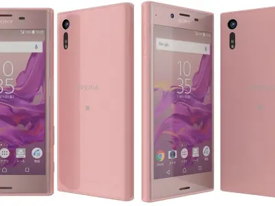 Sony Xperia XZ Deep pink 3D model