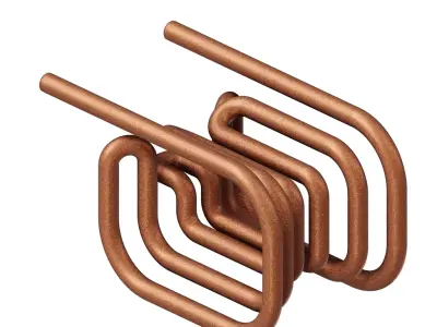 Antique Copper Heating Coil 3D model
