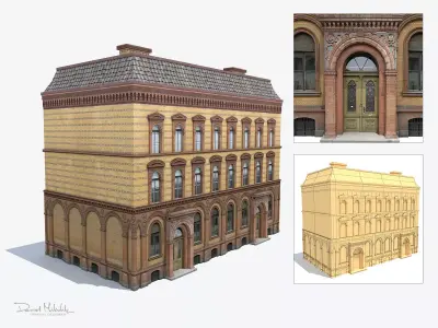 Apartment House 207 Low-poly 3D model