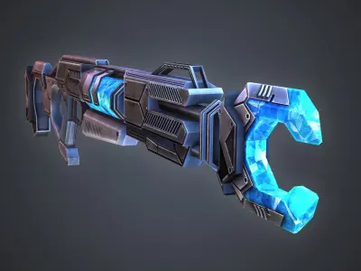 Energy Scepter Ultra Weapon Low-poly 3D model