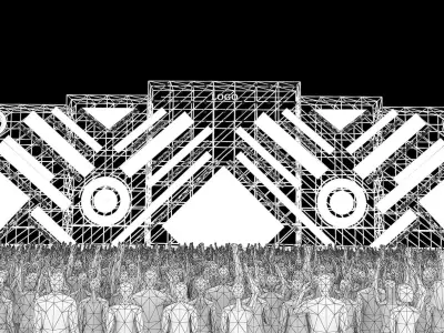 Concert stage 03 design 3D model