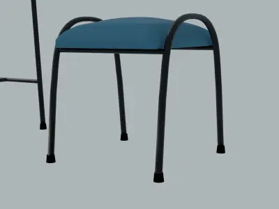 Set of chairs 3D model