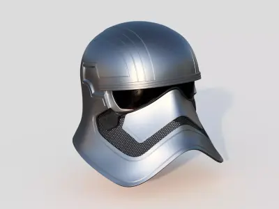 PHASMA STORMTROOPER CAPTAIN REAL SIZE HELMET 3D print model