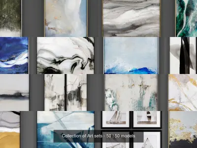 Collection of Art sets - 50 3D Model Pack