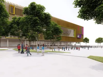 Center of Children Low-poly 3D model