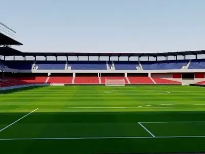 Generali Arena - Letna Stadium - Prague Low-poly 3D model