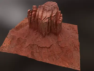 Canyon Cliff B - Scan 3D model