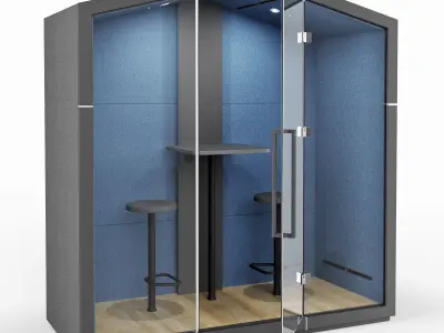 Treehouse THS 2S GX Acoustic Booth 3D model