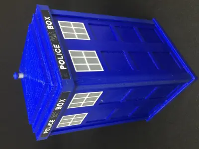 Dr Who TARDIS Storage Box 3D print model