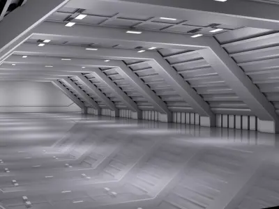 Sci Fi Underground Walkway  3D model