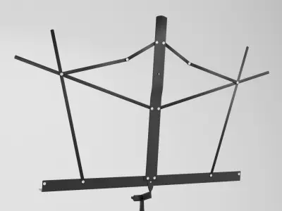 Wire Music Stand Low-poly 3D model